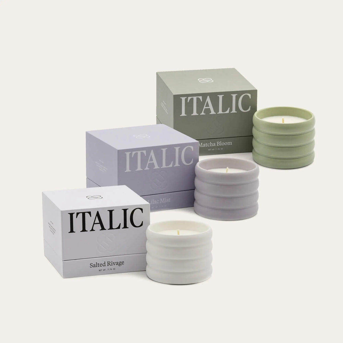 Ceramic Candle Italic