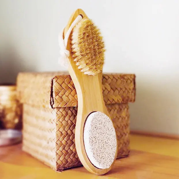 Bamboo Exfoliating Foot Pedicure Tool Pretty farm girl