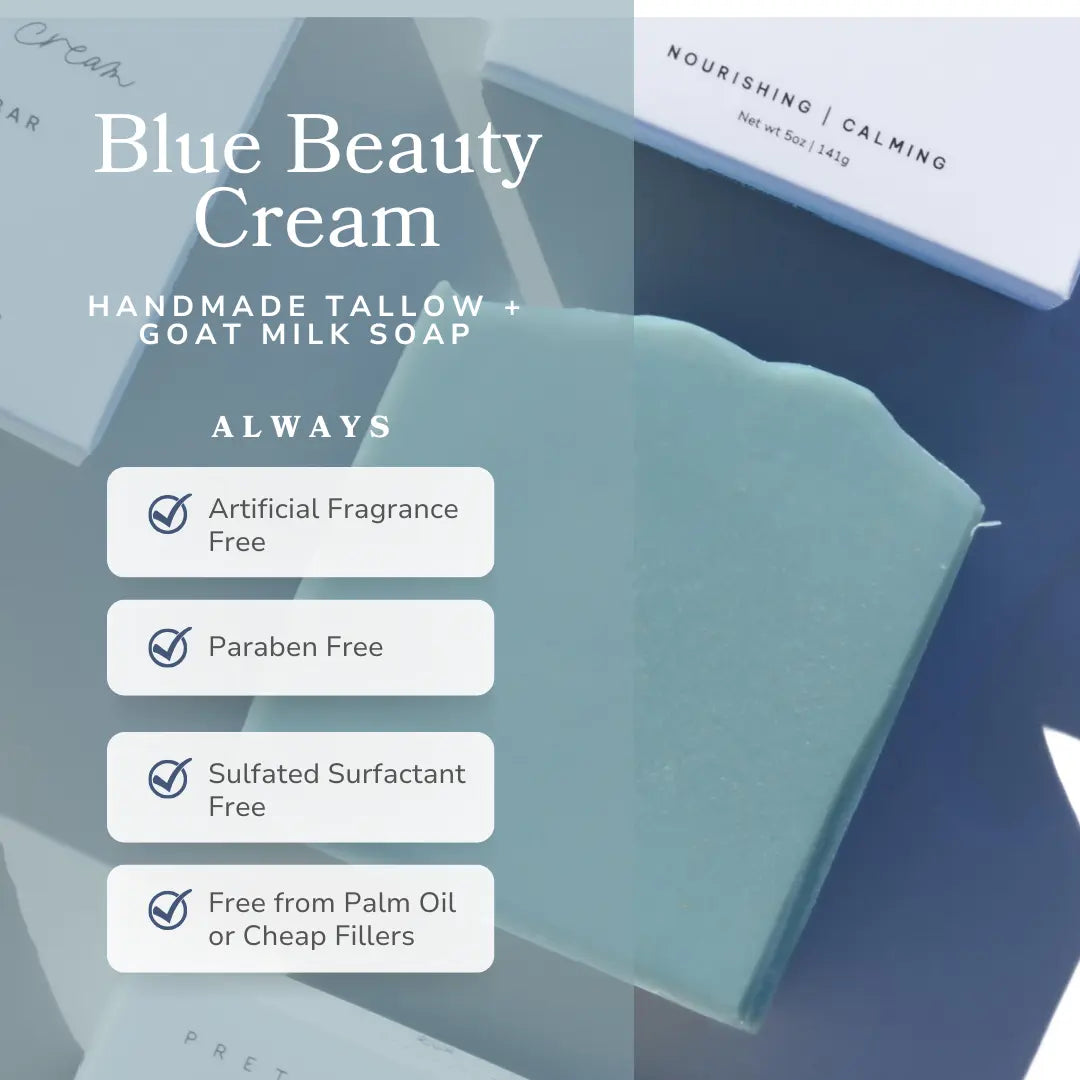 Blue Beauty Cream Facial Bar Pretty farm girl