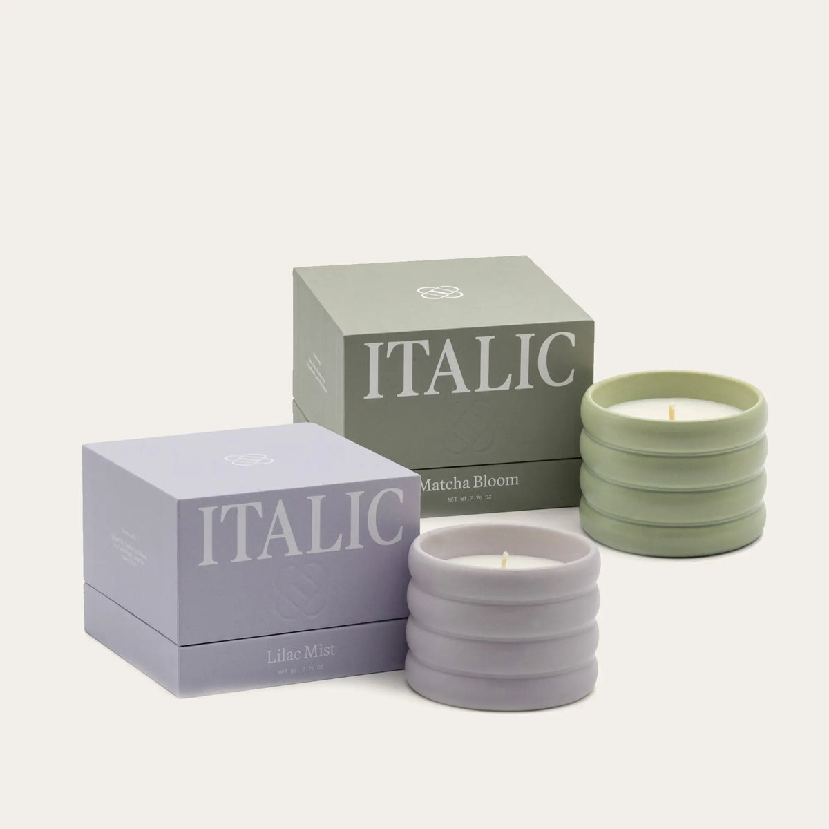 Ceramic Candle Italic