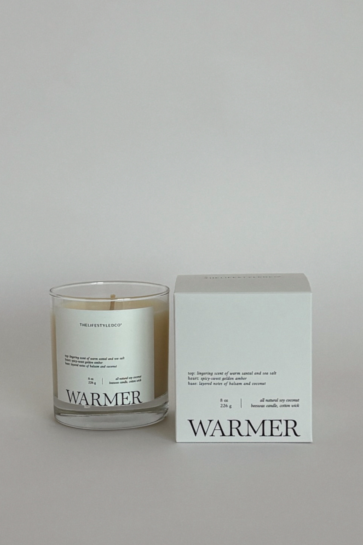 Warmer Candle - 8 oz THELIFESTYLEDCO Shop