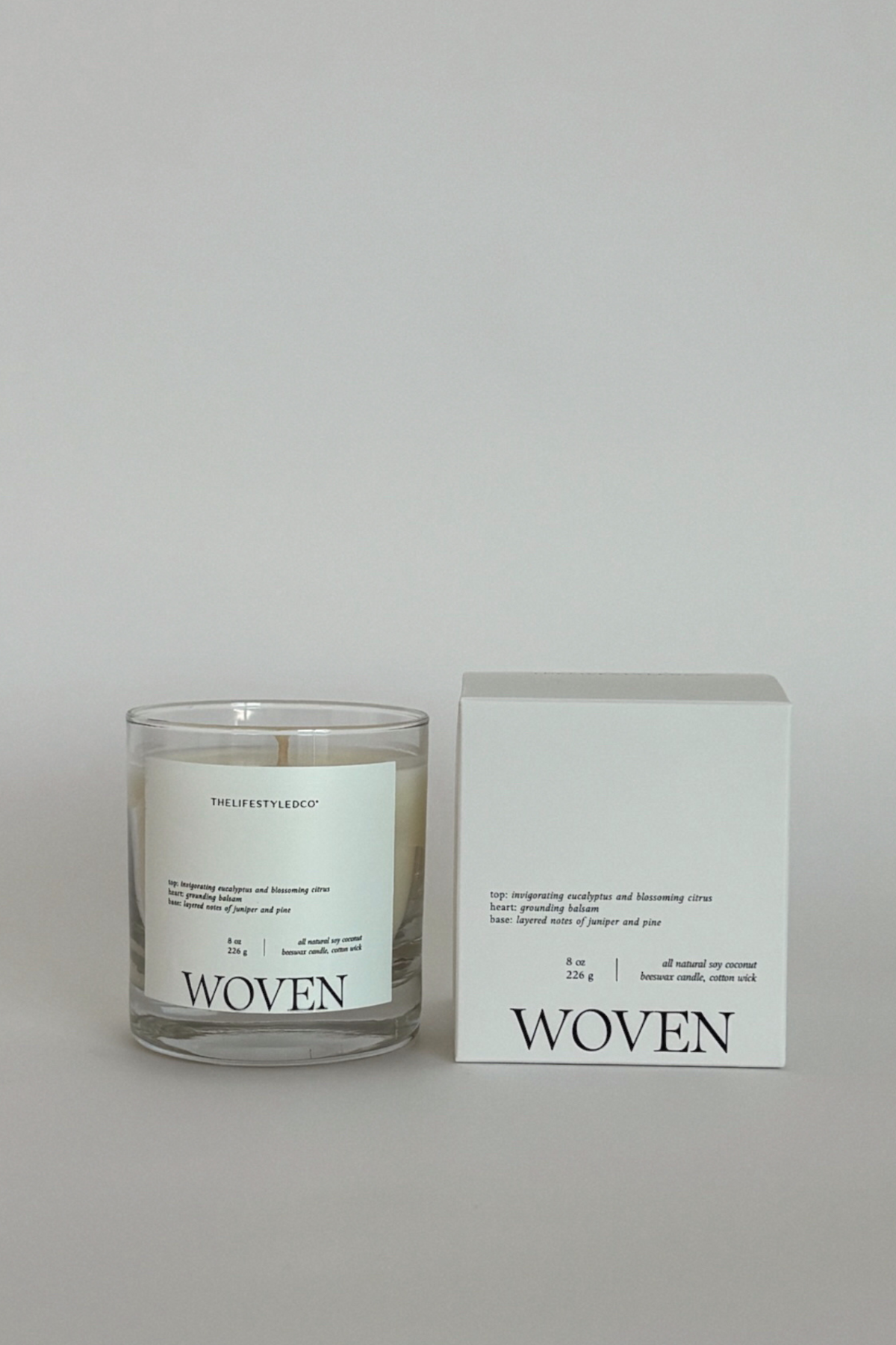 Woven Candle - 8 oz THELIFESTYLEDCO Shop