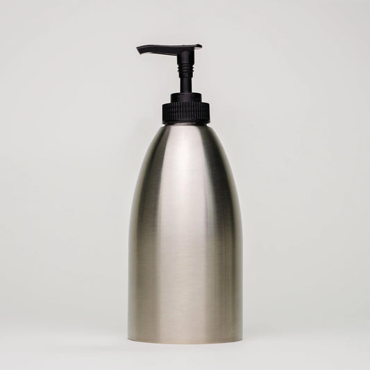 Stainless Steel Keeper Bottle | 16 oz | with Black Pump Rustic Strength