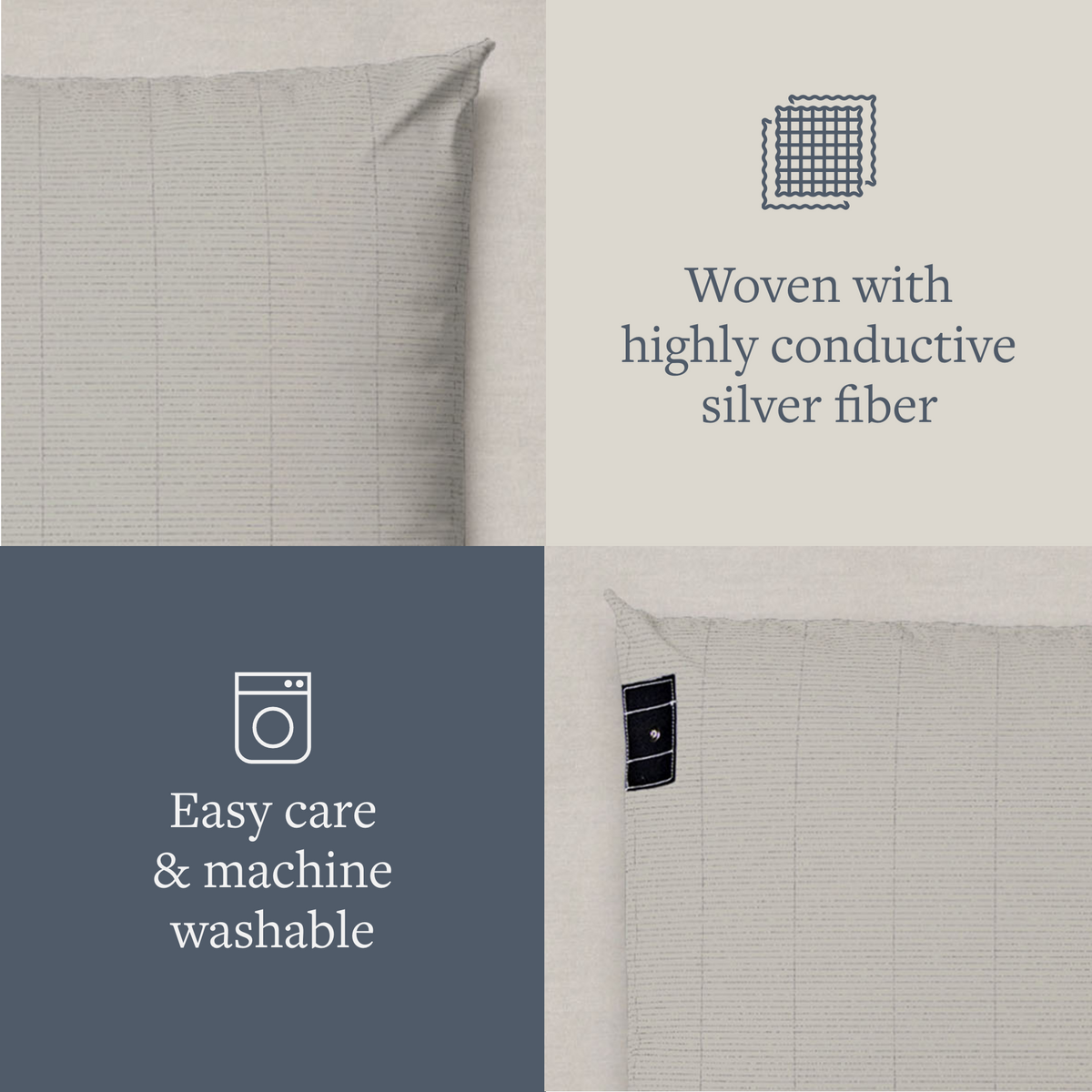 GroundLuxe Luxury Grounding Pillowcase (Organic Cotton) GroundLuxe