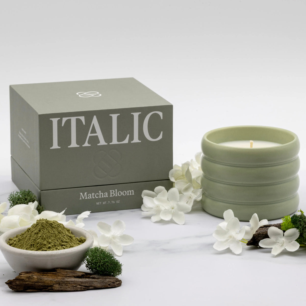 Ceramic Candle Italic