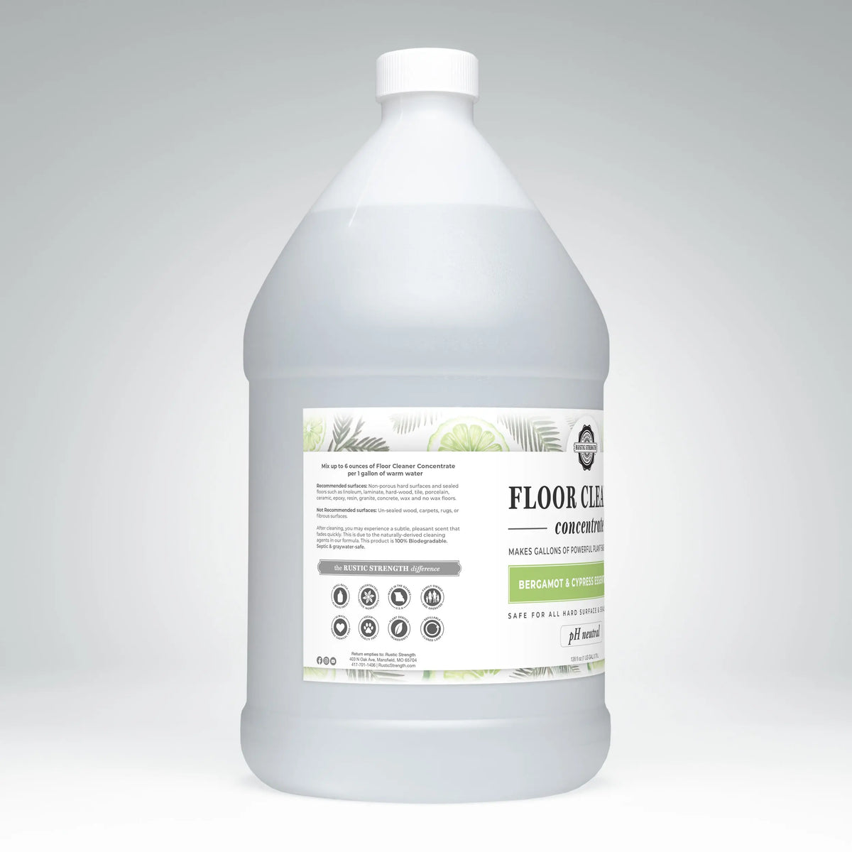 Floor Cleaner Concentrate | Bergamot & Cypress Rustic Strength