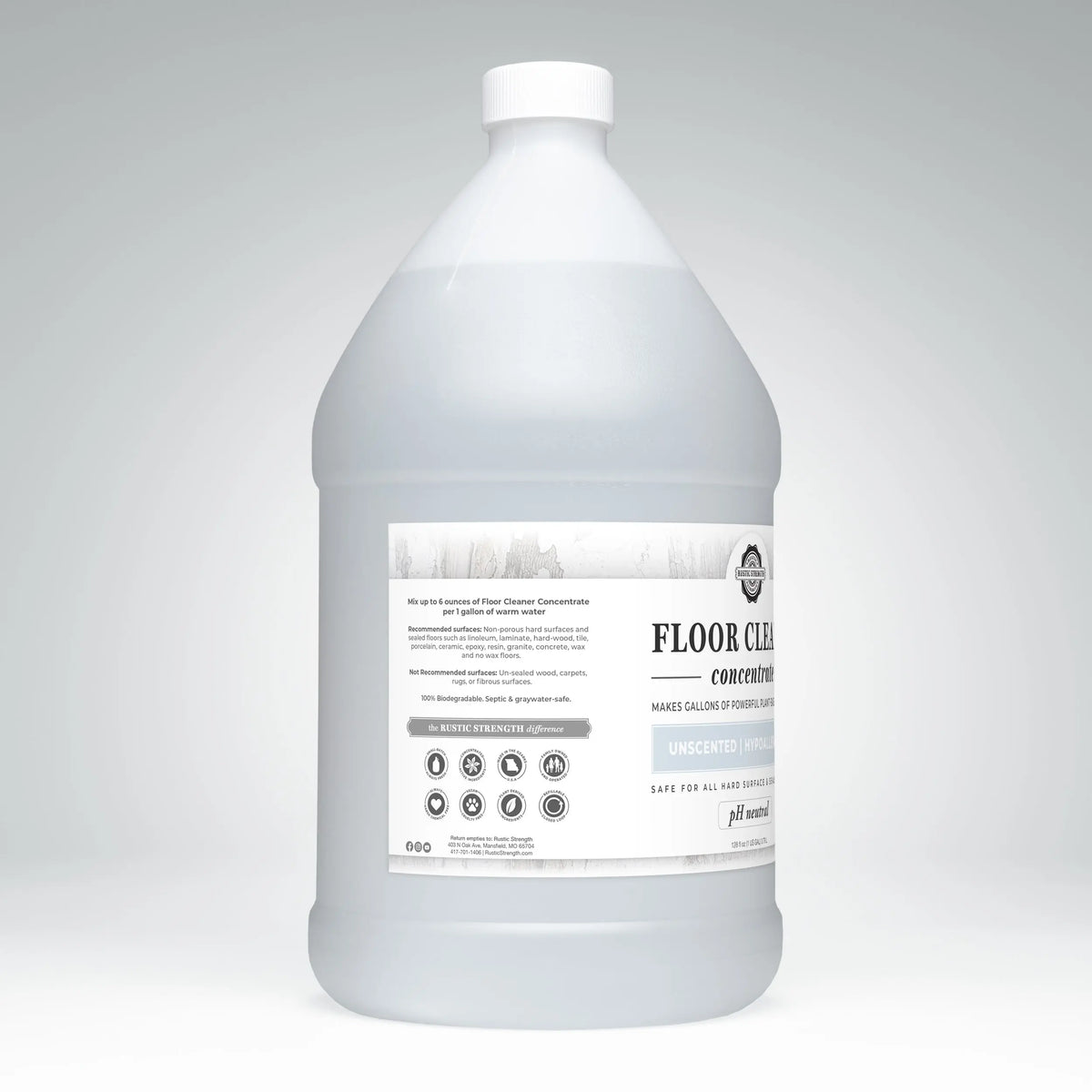 Floor Cleaner Concentrate | Unscented Rustic Strength