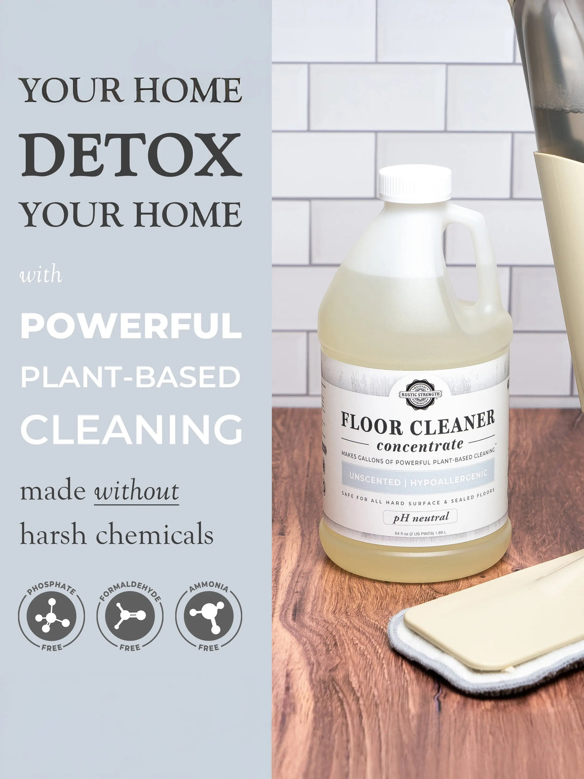 Floor Cleaner Concentrate | Lemon, Lime, Orange & Grapefruit Rustic Strength