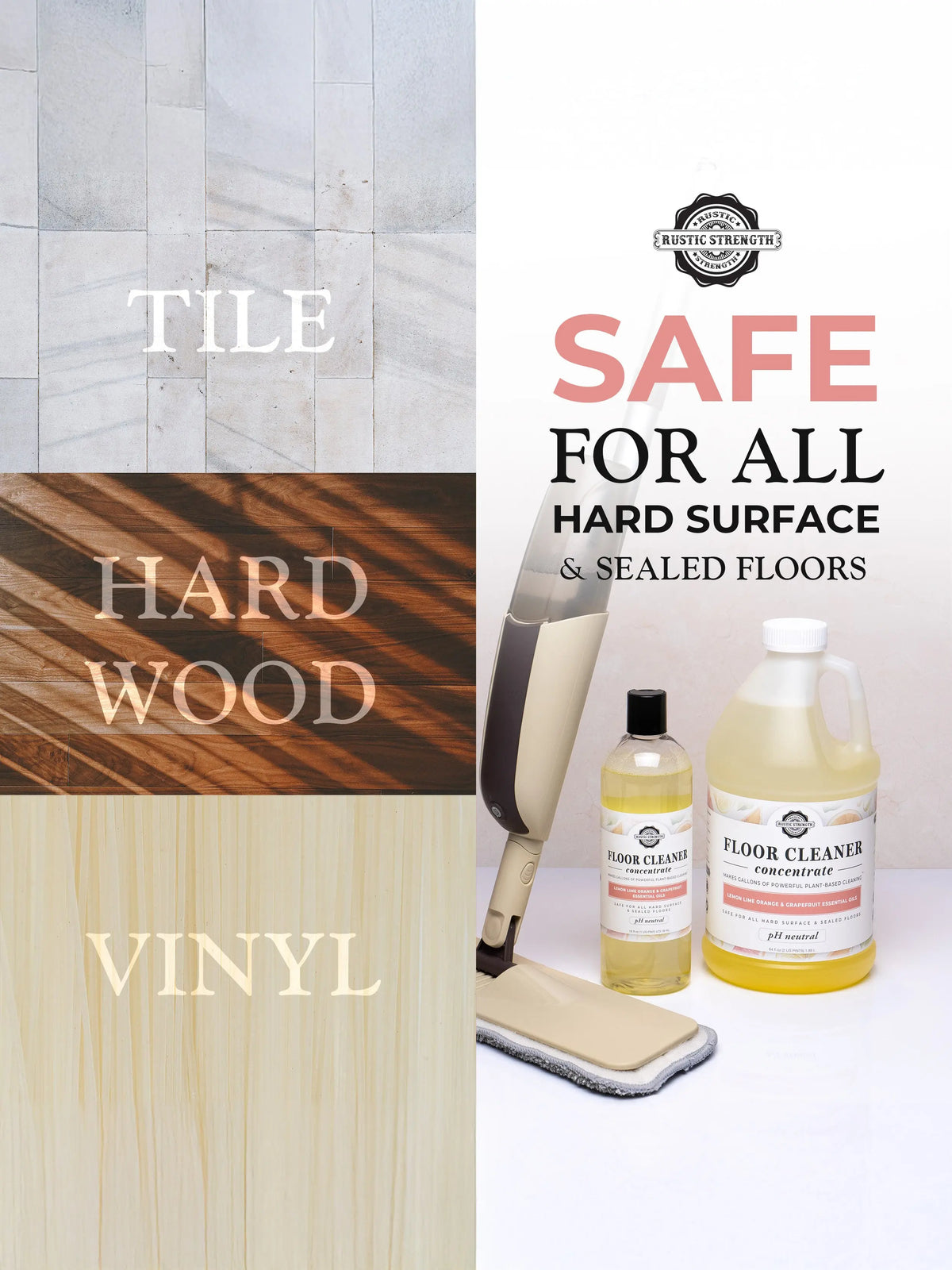Floor Cleaner Concentrate | Unscented Rustic Strength