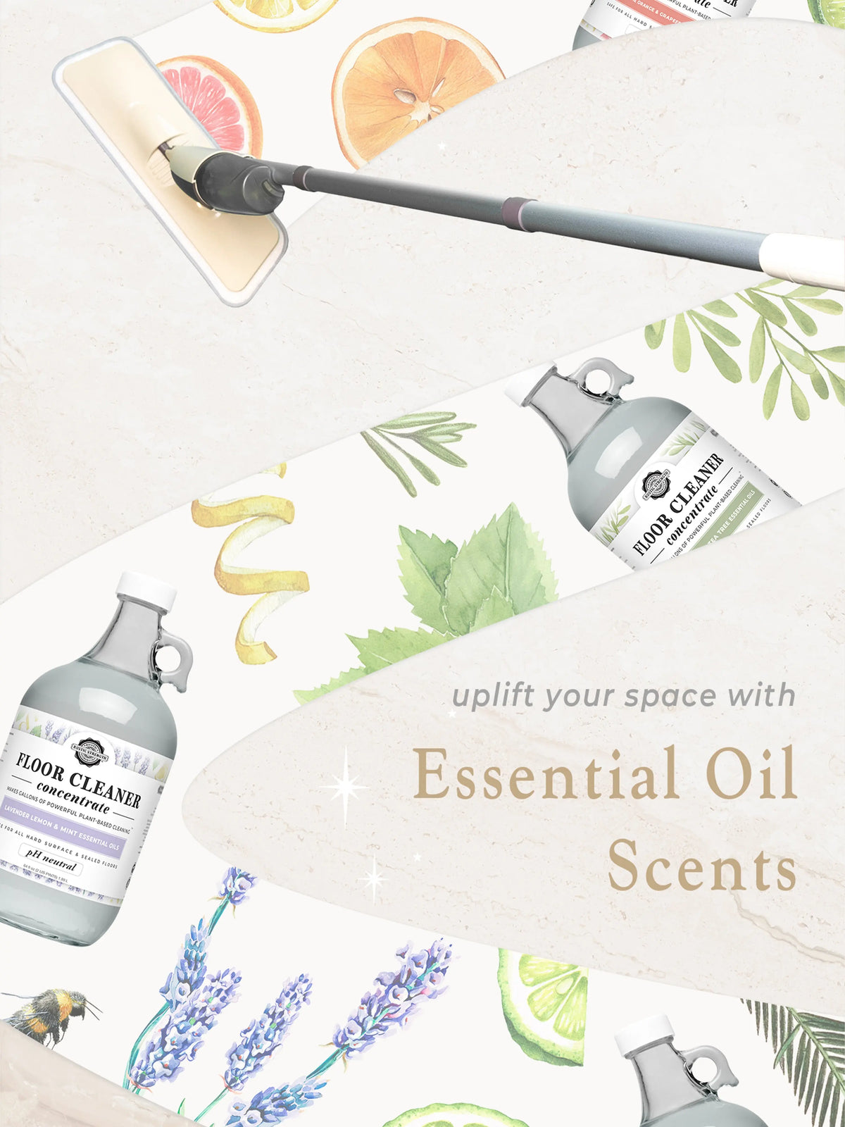Floor Cleaner Concentrate | Bergamot & Cypress Rustic Strength
