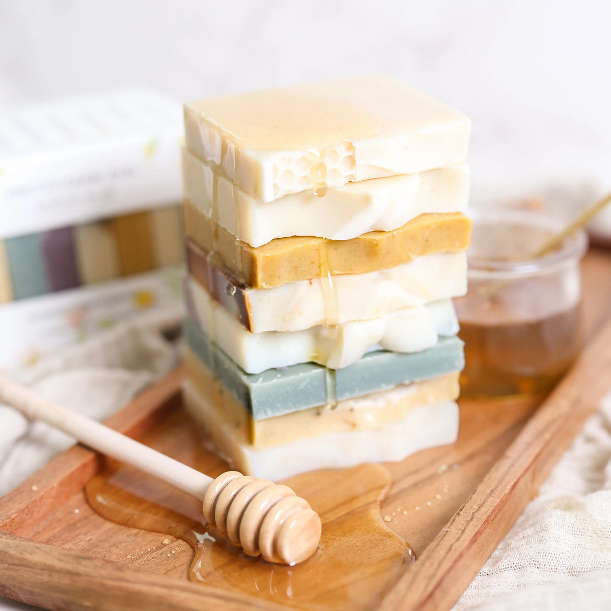 Honeycomb Harvest  Goat Milk & Tallow Soap Sampler Pretty farm girl