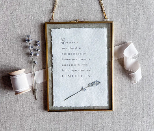 You Are Not Your Thoughts // Mental Wellbeing Print Jen Simpson Design, LLC