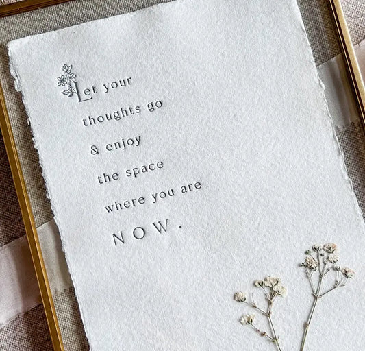 Let Your Thoughts Go // Mental Wellbeing Print Jen Simpson Design, LLC