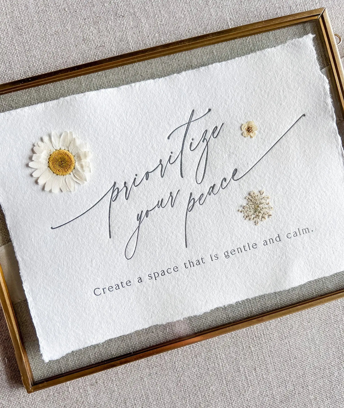 Prioritize Your Peace // Mental Wellbeing Print Jen Simpson Design, LLC