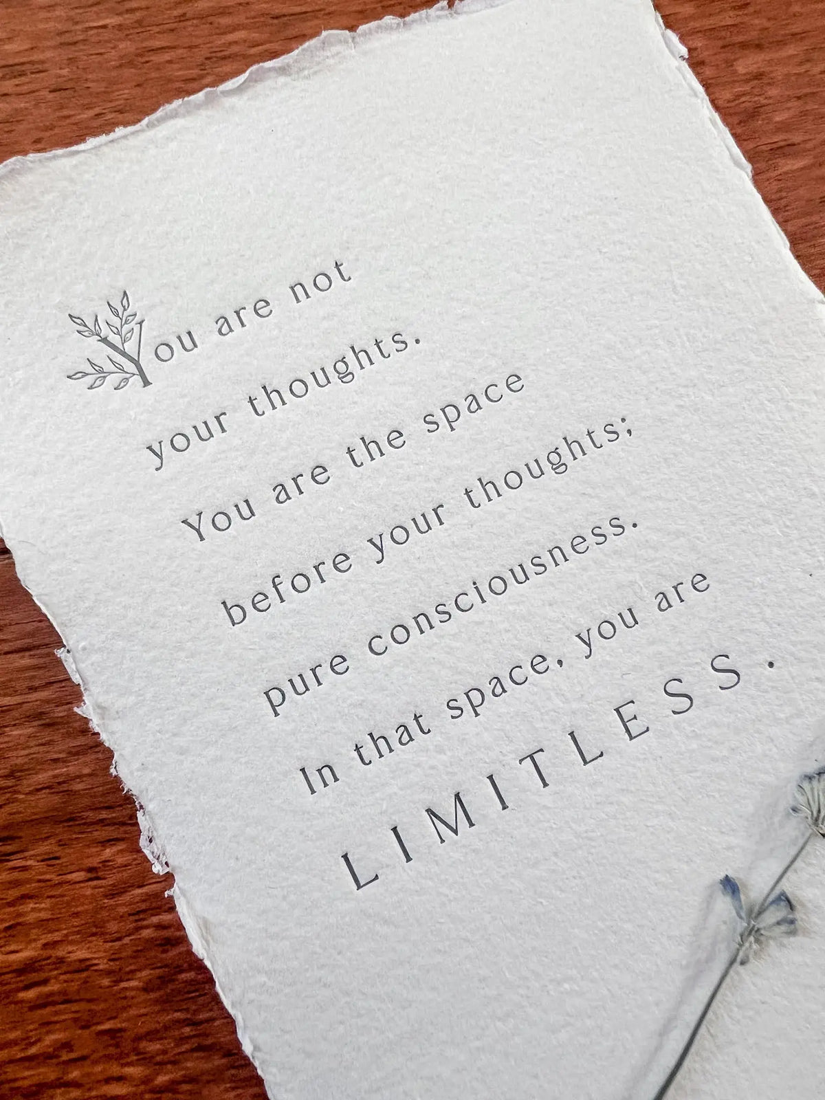 You Are Not Your Thoughts // Mental Wellbeing Print Jen Simpson Design, LLC