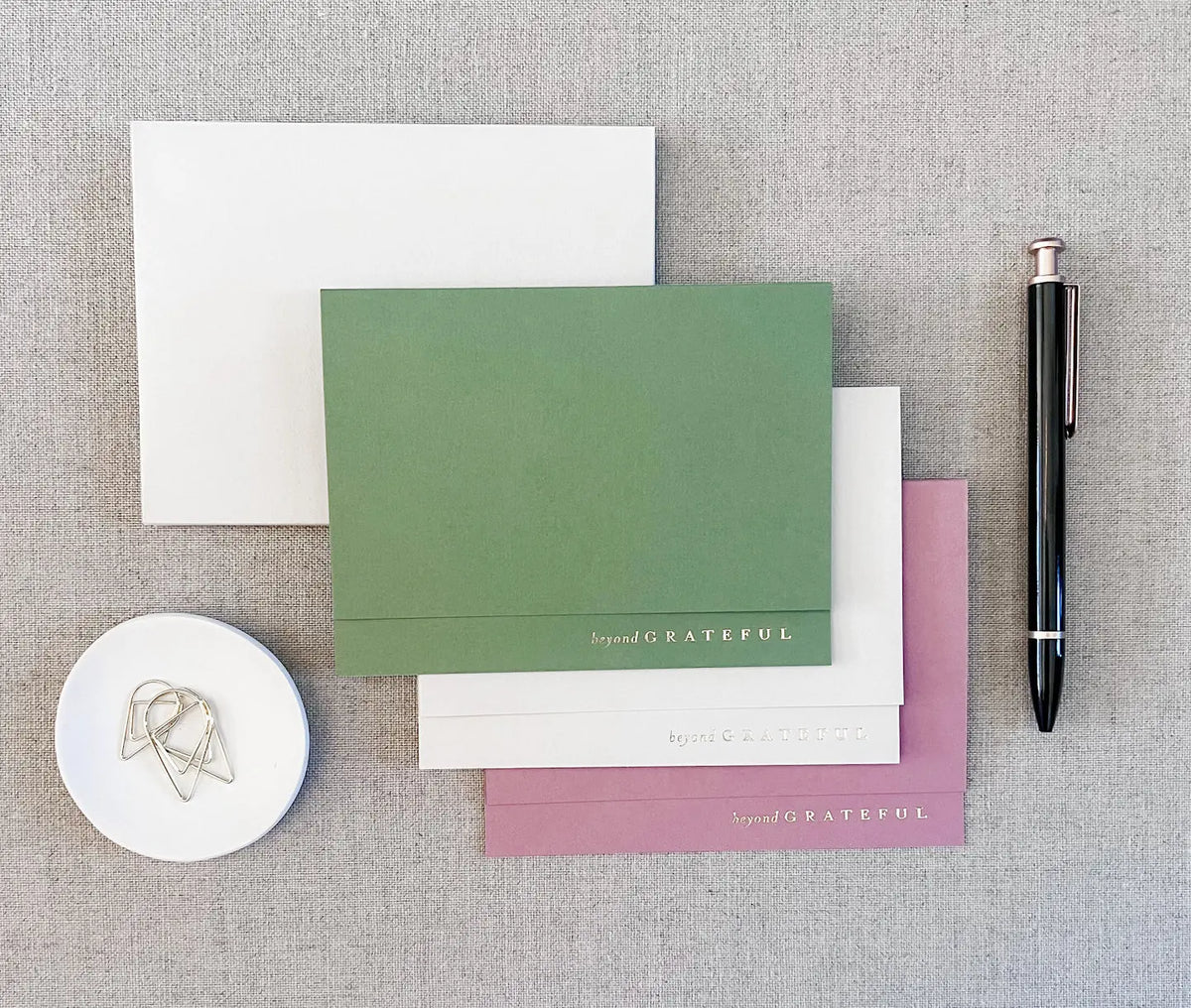 Beyond Grateful // Foil Card Set Of 6 Jen Simpson Design, LLC