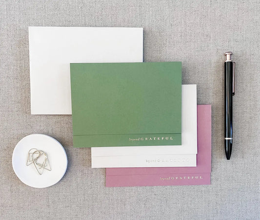 Beyond Grateful // Foil Card Set Of 6 Jen Simpson Design, LLC