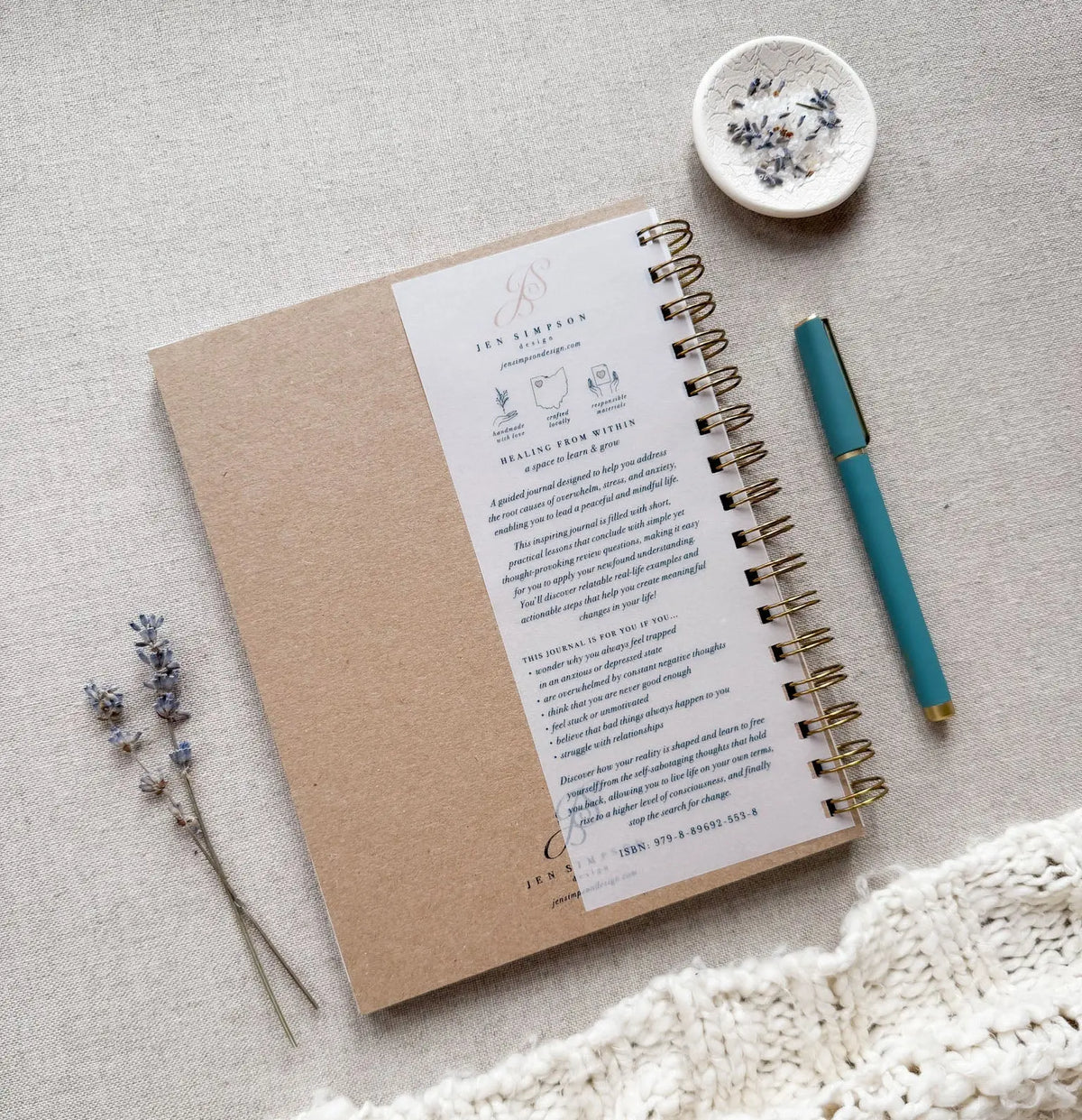 Healing From Within // Self-Transformation Journal Jen Simpson Design, LLC