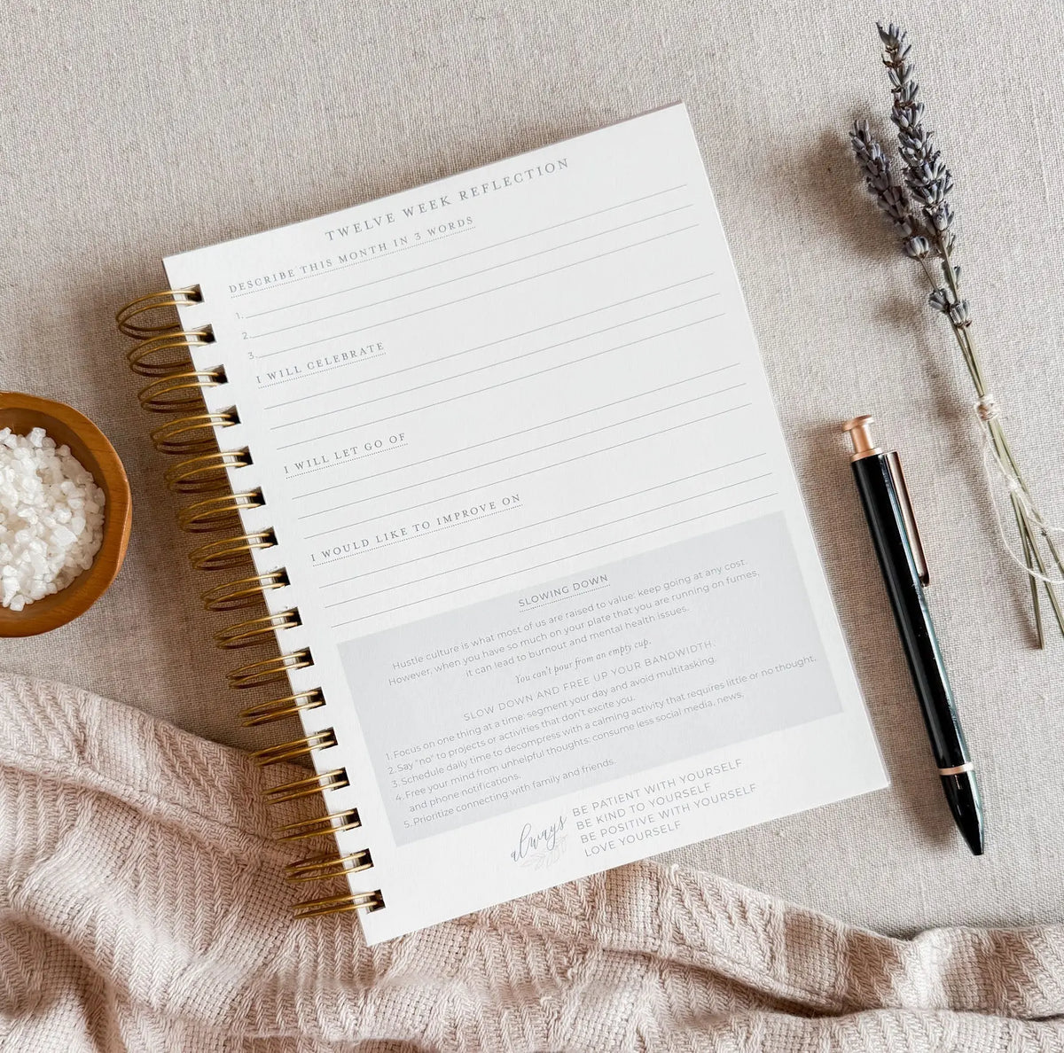 Surround Yourself with Happiness // A Daily Journal to Manifest Happiness, Gratitude, and Personal Growth Jen Simpson Design, LLC