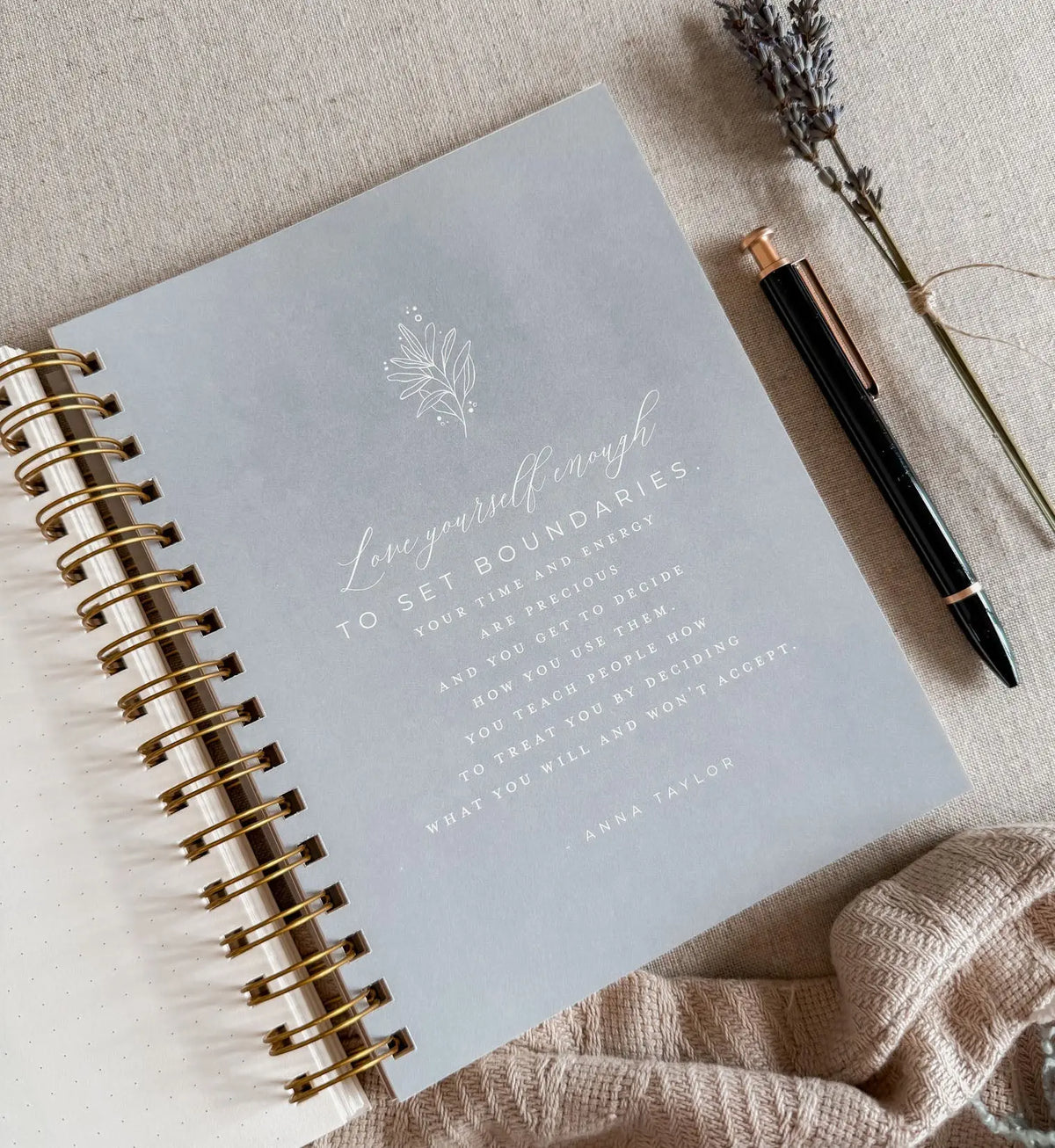 Surround Yourself with Happiness // A Daily Journal to Manifest Happiness, Gratitude, and Personal Growth Jen Simpson Design, LLC