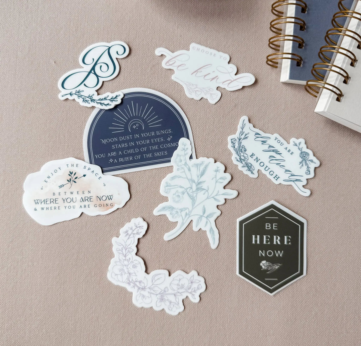Enjoy Where You Are Now Sticker Jen Simpson Design, LLC