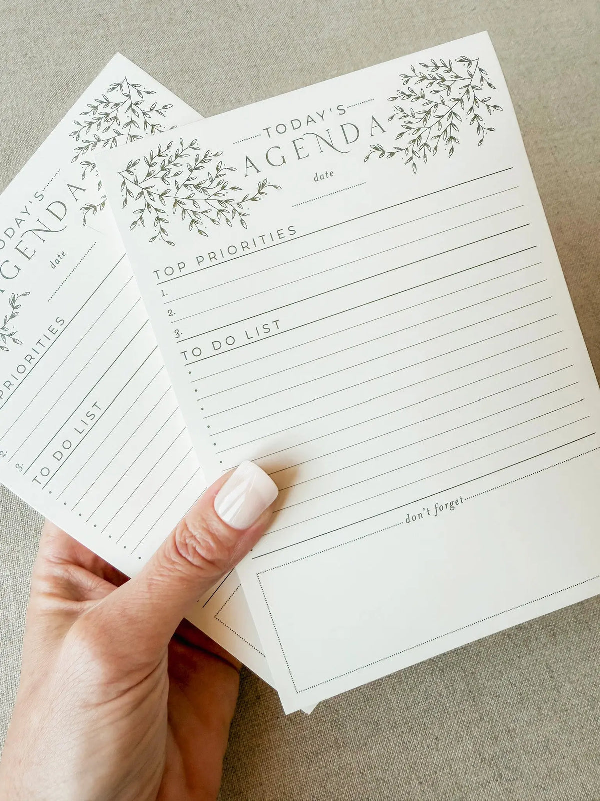Today's Agenda // Planner Notepad Jen Simpson Design, LLC