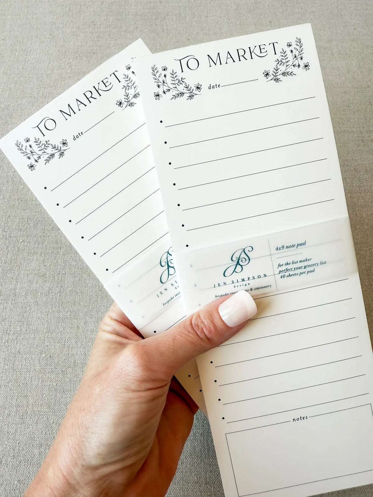 Floral To Market // Notepad Jen Simpson Design, LLC