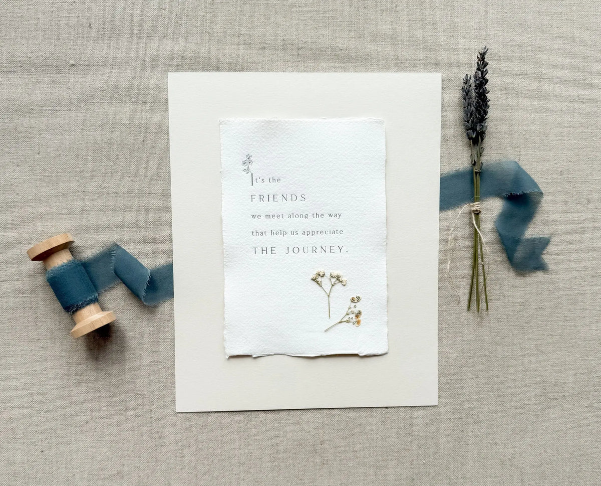 Friendship // Letterpress Print Jen Simpson Design, LLC