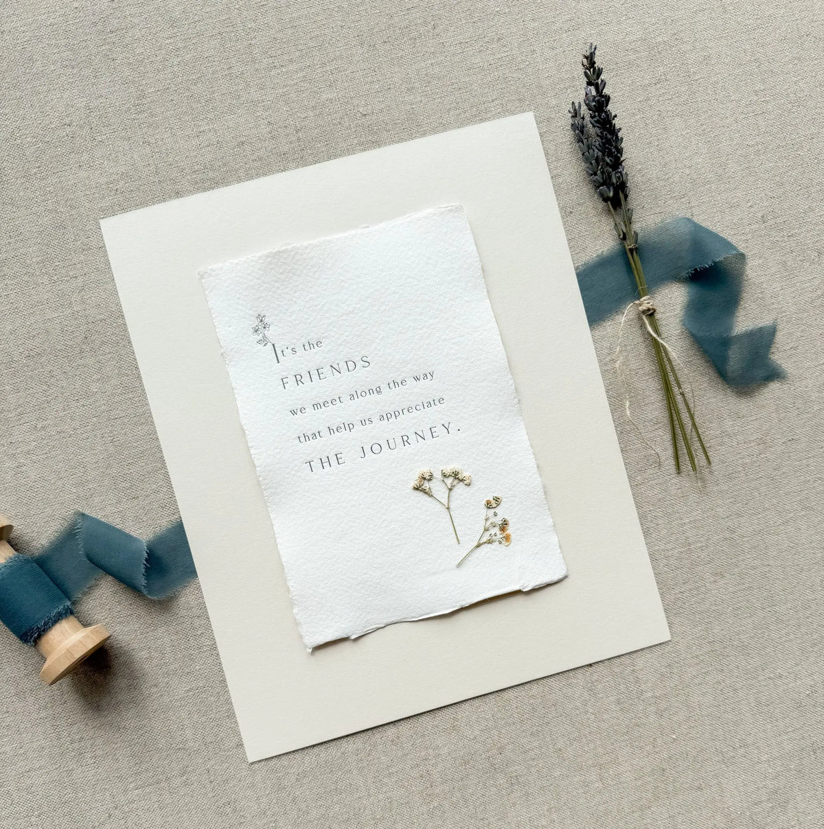Friendship // Letterpress Print Jen Simpson Design, LLC