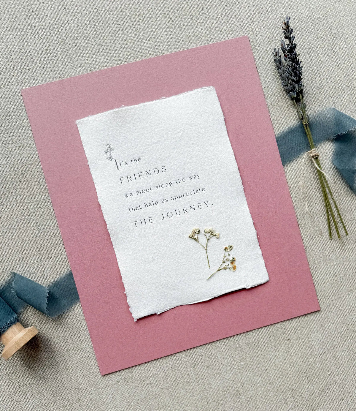 Friendship // Letterpress Print Jen Simpson Design, LLC