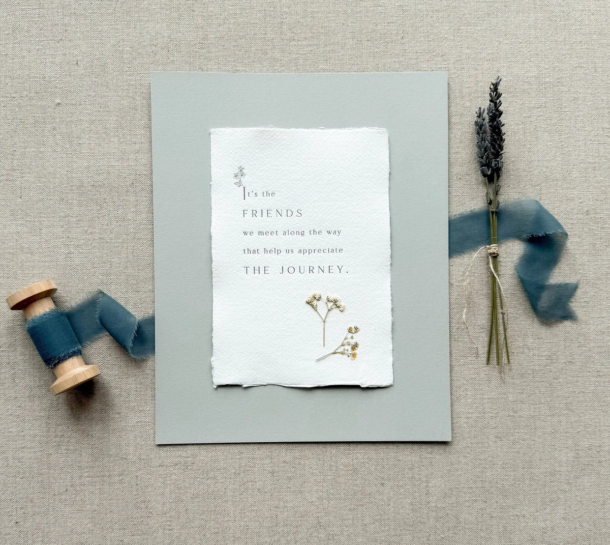 Friendship // Letterpress Print Jen Simpson Design, LLC