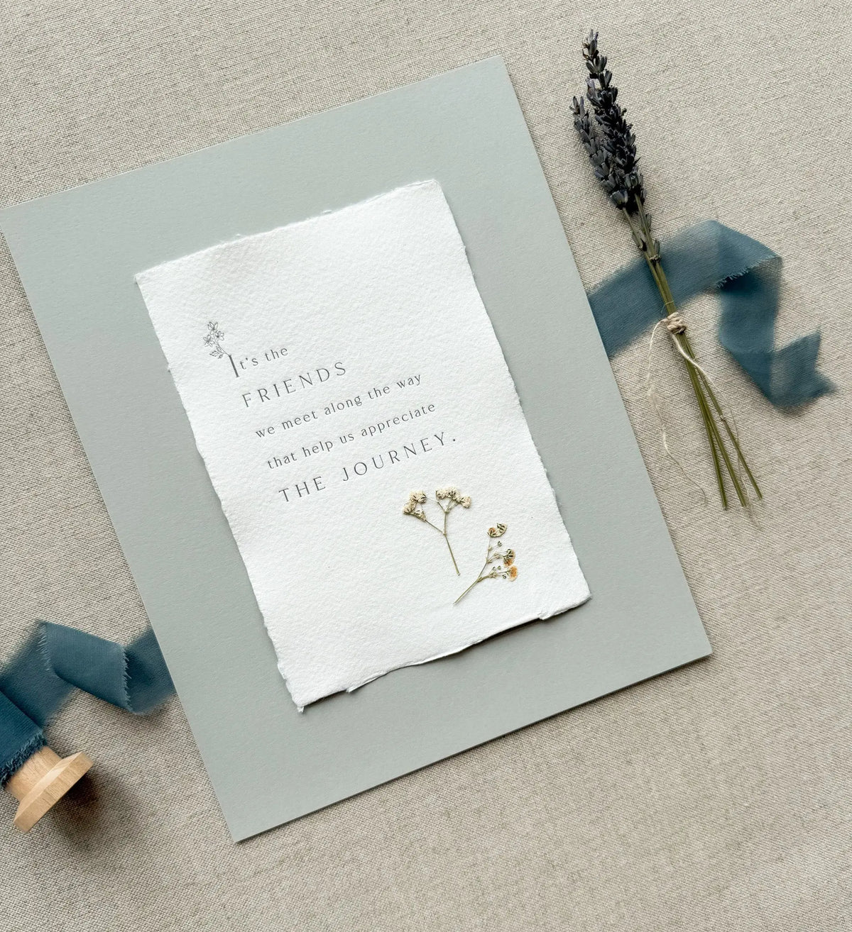 Friendship // Letterpress Print Jen Simpson Design, LLC