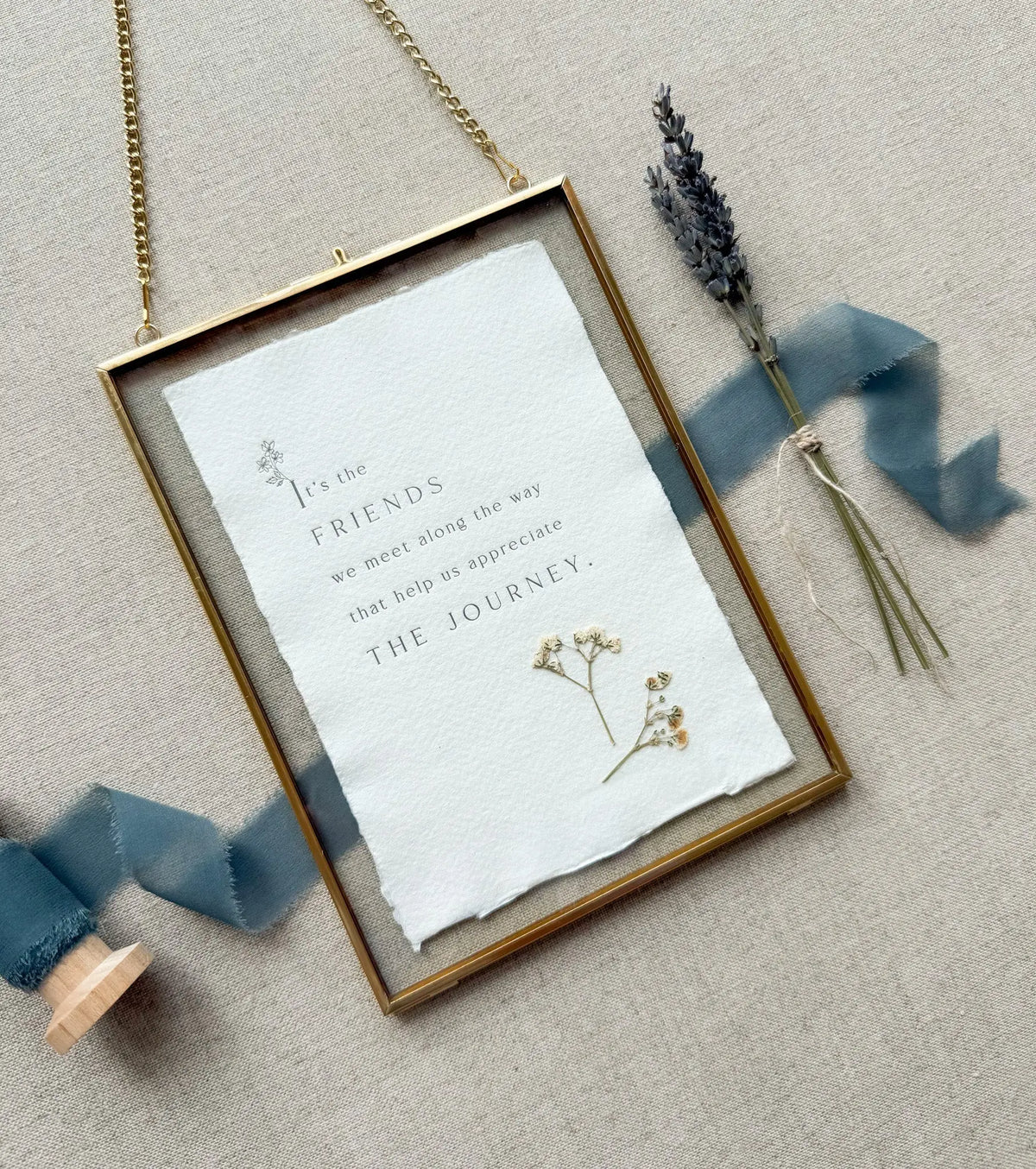 Friendship // Letterpress Print Jen Simpson Design, LLC