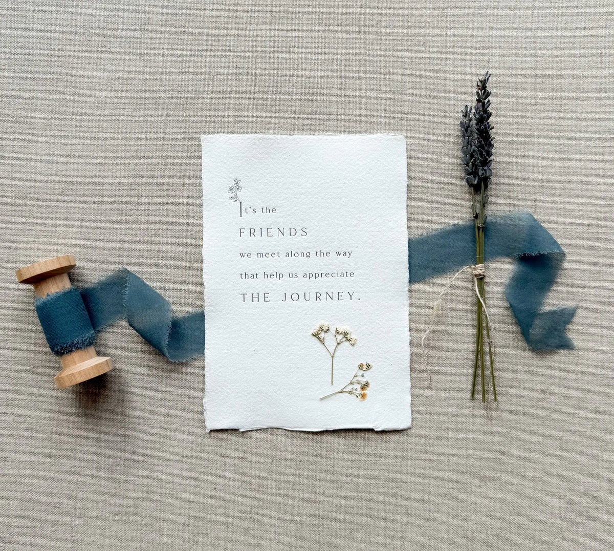 Friendship // Letterpress Print Jen Simpson Design, LLC