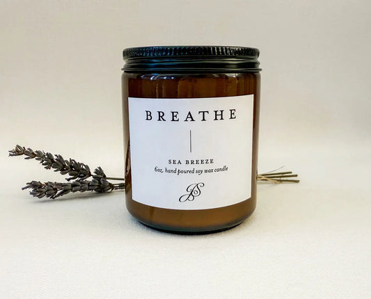 B R E A T H E // Hand Poured Soy Wax Candle Jen Simpson Design, LLC