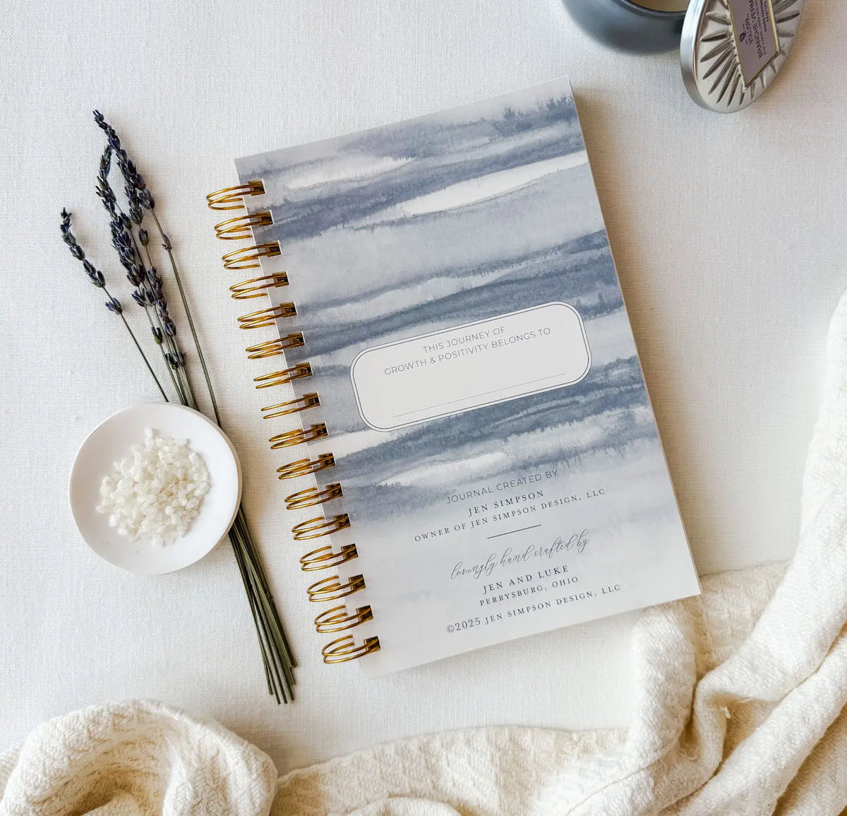 Just Breathe // Anxiety Journal Jen Simpson Design, LLC