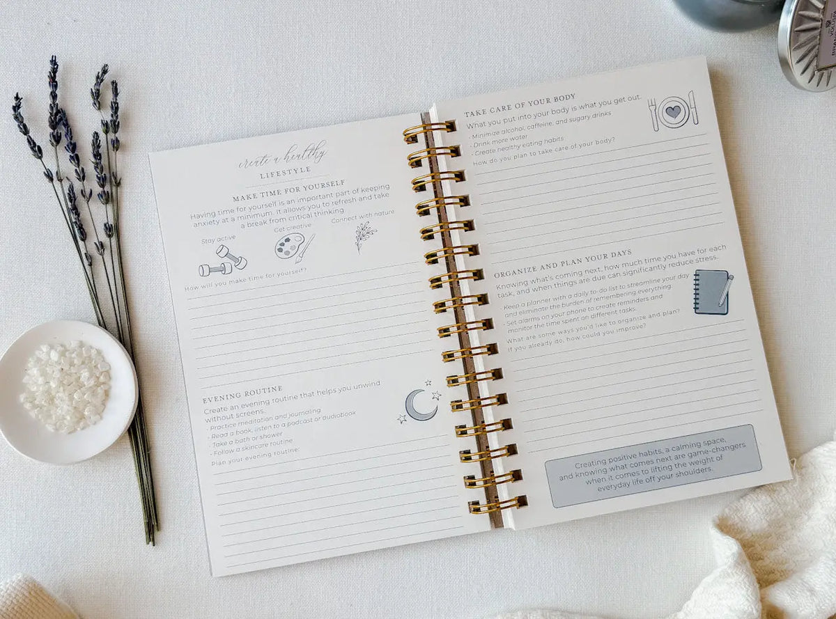 Just Breathe // Anxiety Journal Jen Simpson Design, LLC