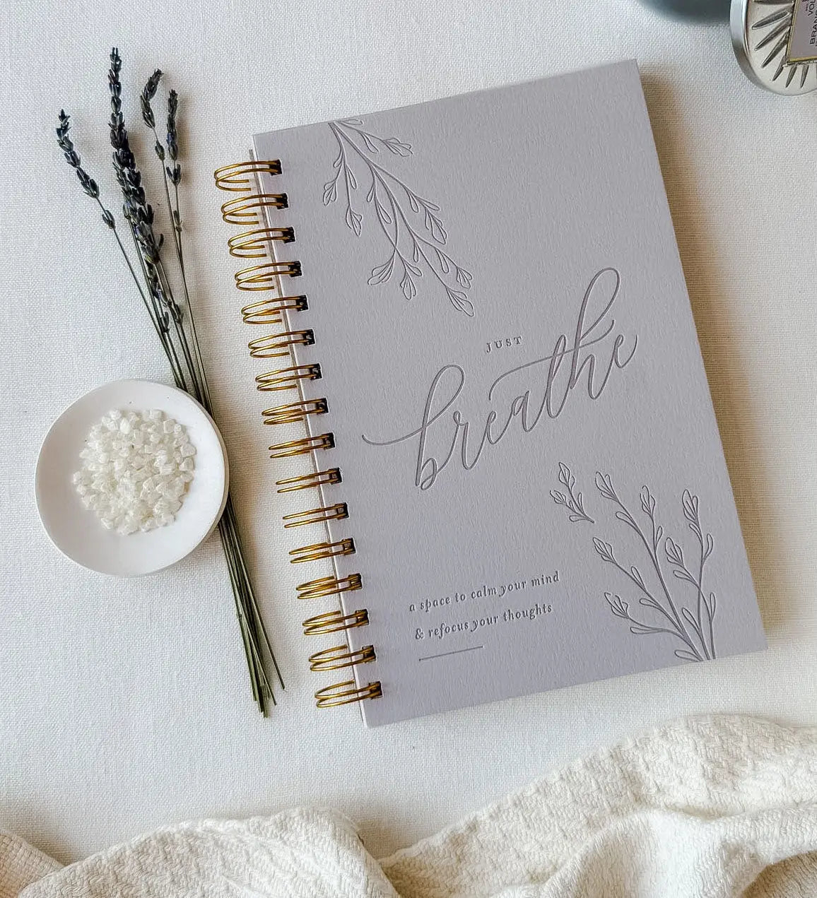 Just Breathe // Anxiety Journal Jen Simpson Design, LLC