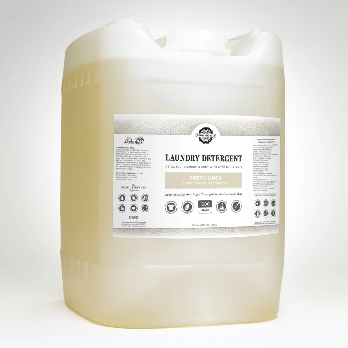 Laundry Detergent | Fresh Linen Rustic Strength