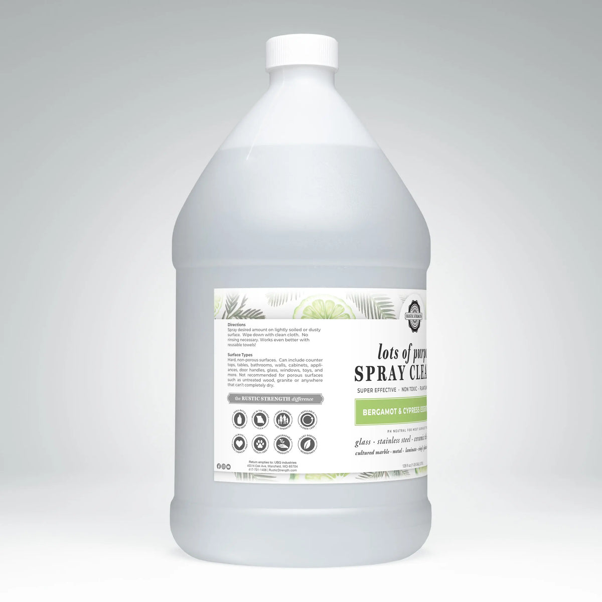 Lots of Purpose Spray Cleaner | Bergamot & Cypress Rustic Strength