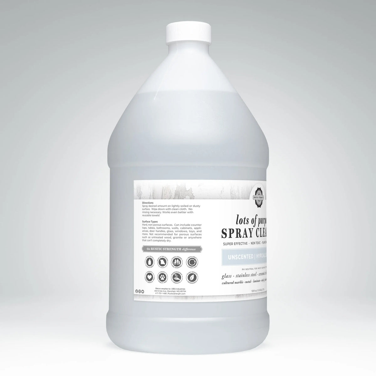 Lots of Purpose Spray Cleaner | Unscented Rustic Strength