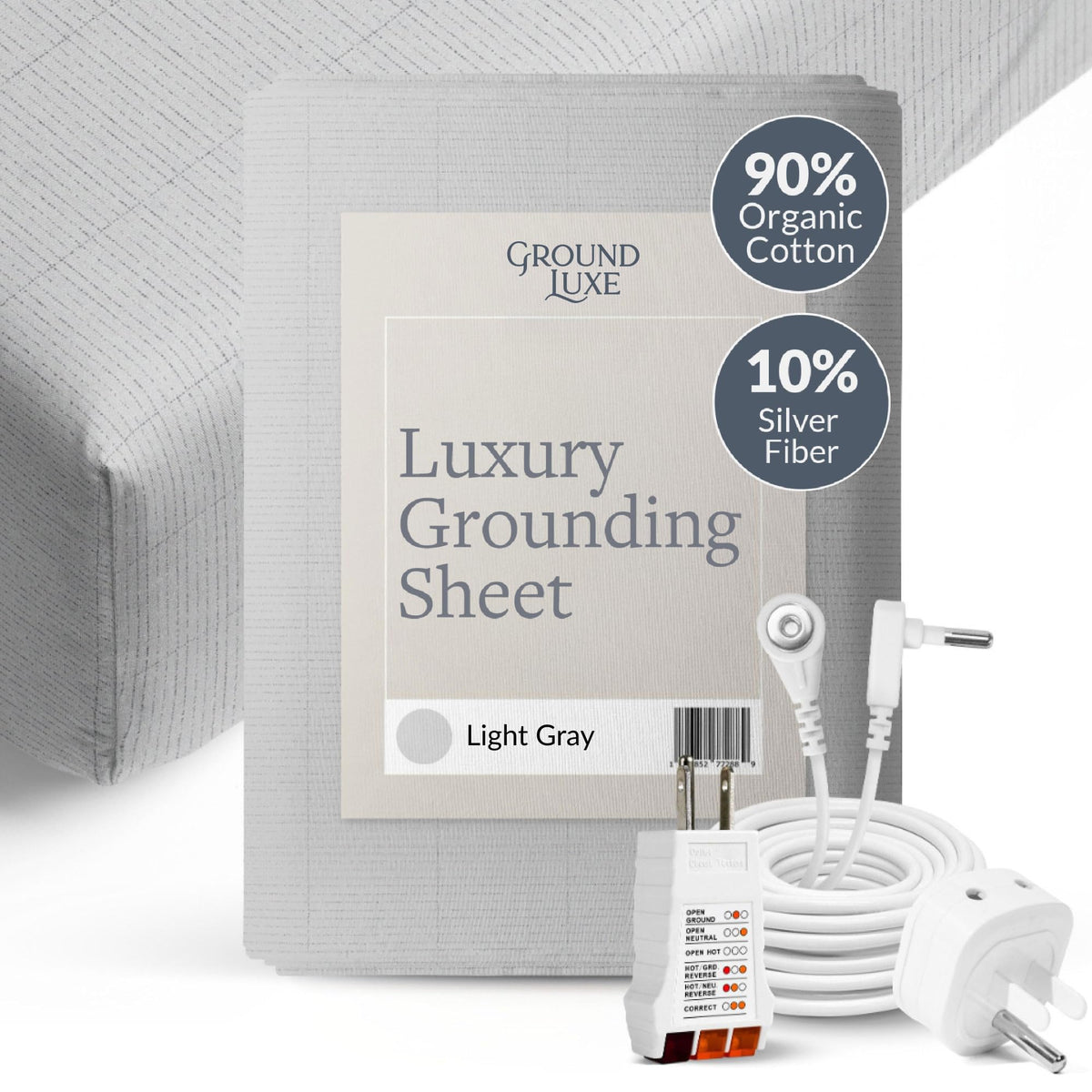 GroundLuxe Fitted Grounding Sheet (Organic Cotton) GroundLuxe