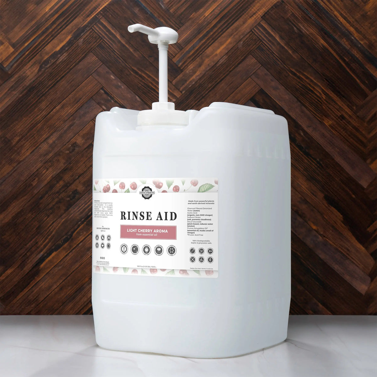 Rinse Aid for Automatic Dishwashers | Light Cherry Rustic Strength