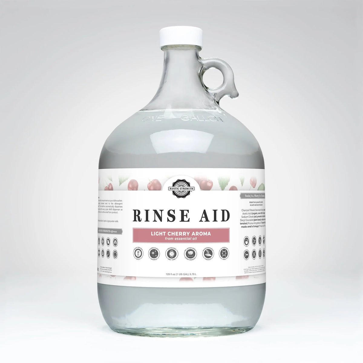 Rinse Aid for Automatic Dishwashers | Light Cherry Rustic Strength