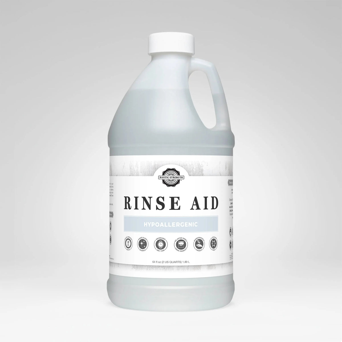 Rinse Aid for Automatic Dishwashers | Unscented Rustic Strength
