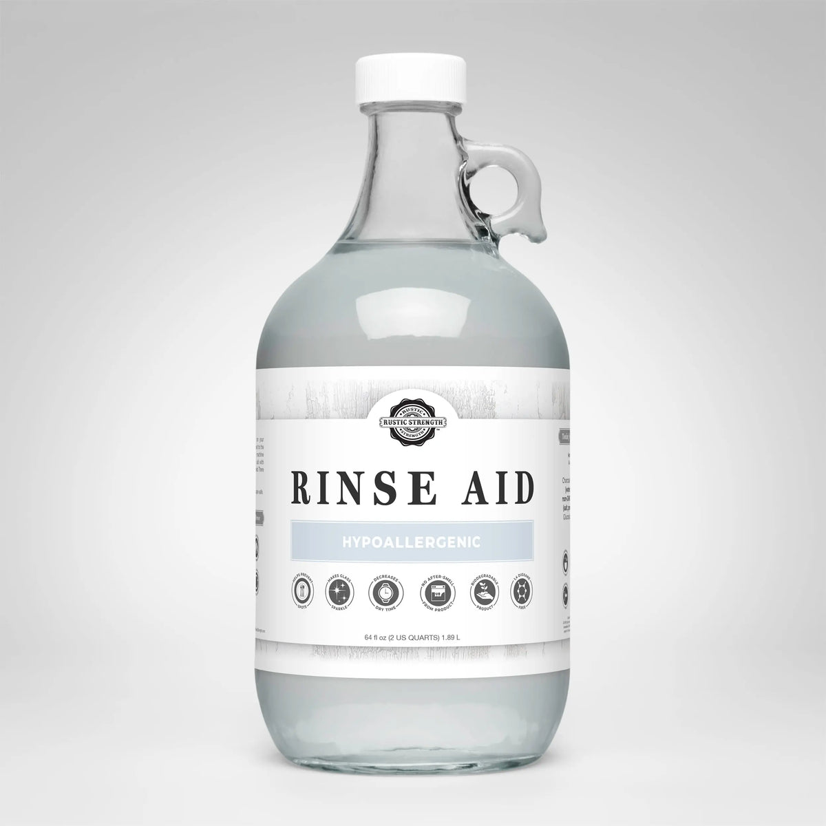 Rinse Aid for Automatic Dishwashers | Unscented Rustic Strength