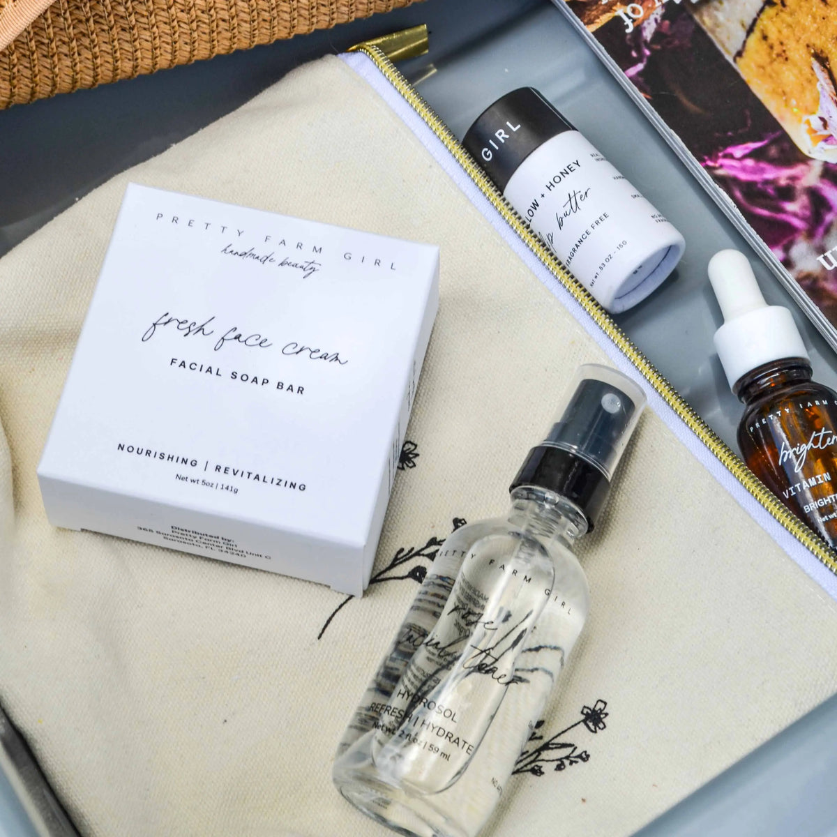 Rooted and Ready: Travel-Size Skincare Essentials Kit Pretty farm girl