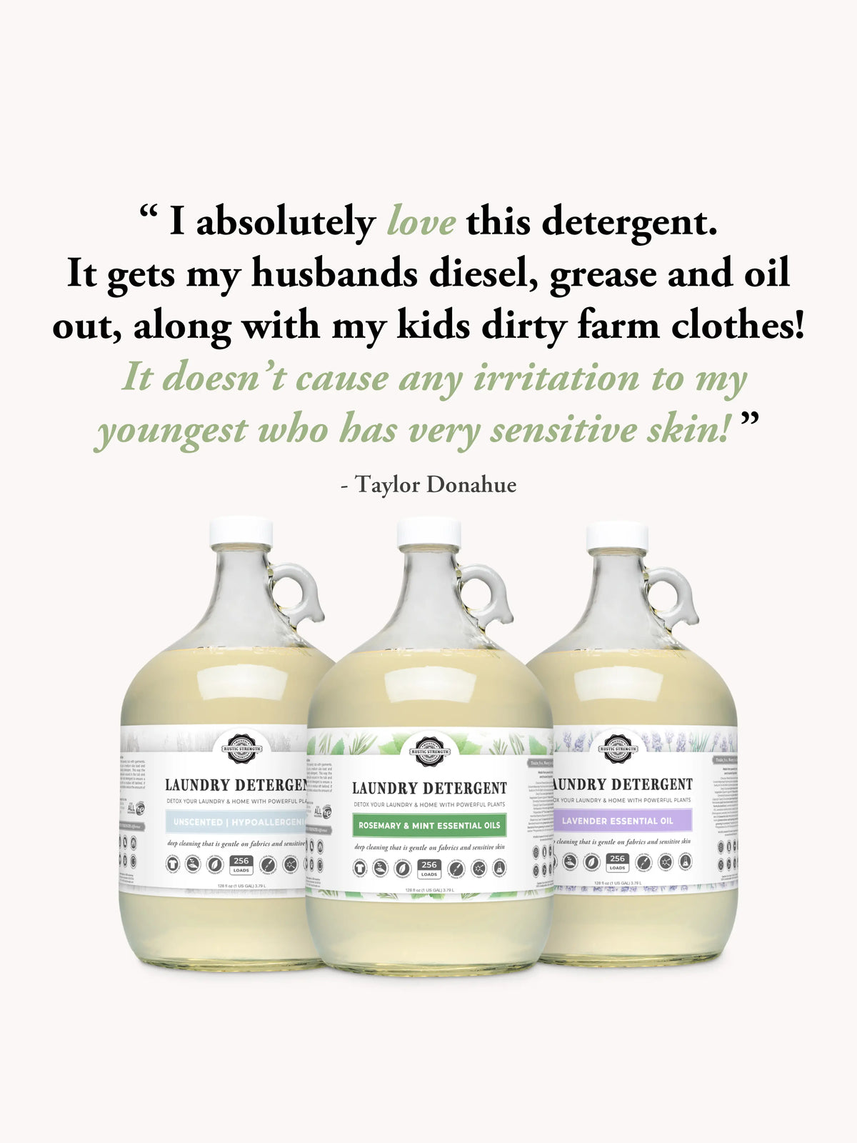 Laundry Detergent | Fresh Linen Rustic Strength