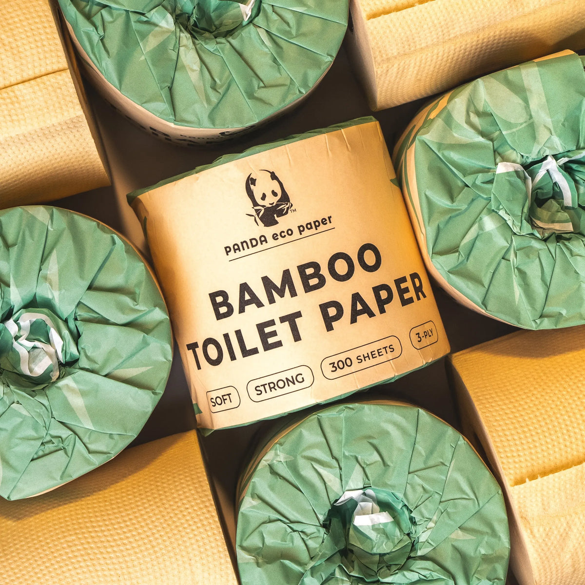 Panda Eco Paper | Bamboo Toilet Paper Rustic Strength