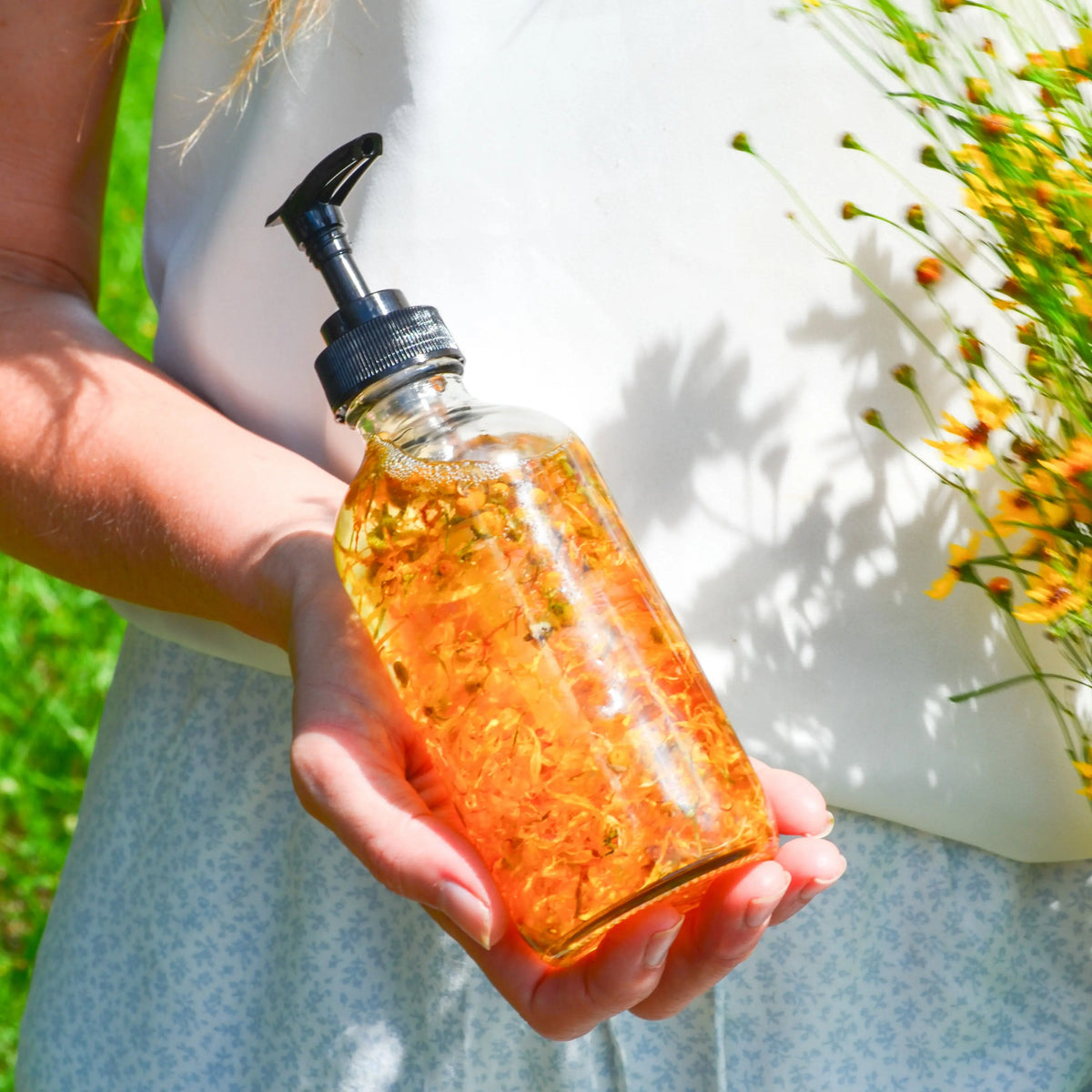 Bare Flower Natural Fragrance Free Body Oil - Best for Sensitive Skin Pretty farm girl